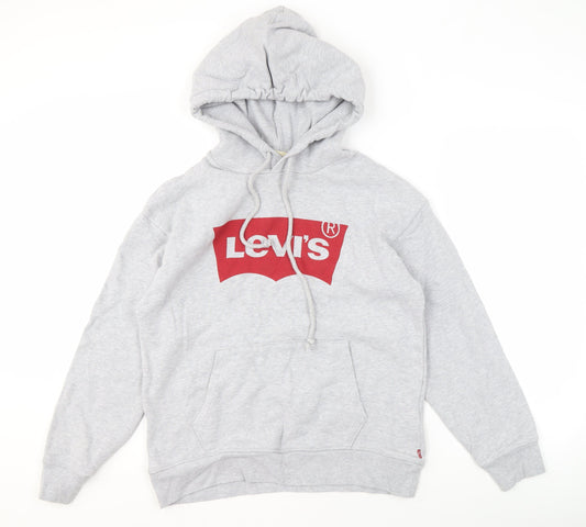 Mens UK Size S Levi's Grey Pullover Hoodie