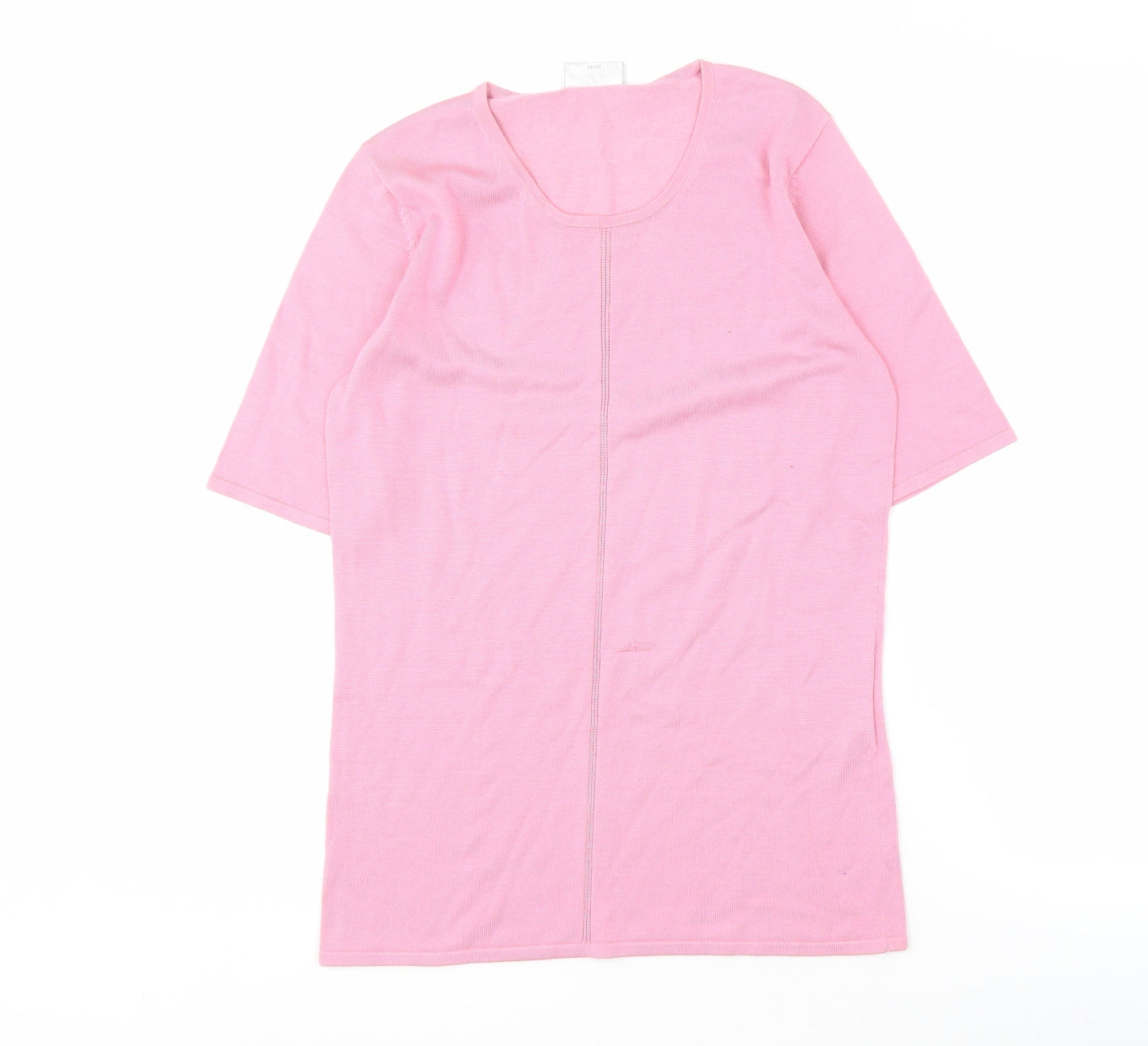 Basler Women's Pink Silk Blend Knit Top Size 8