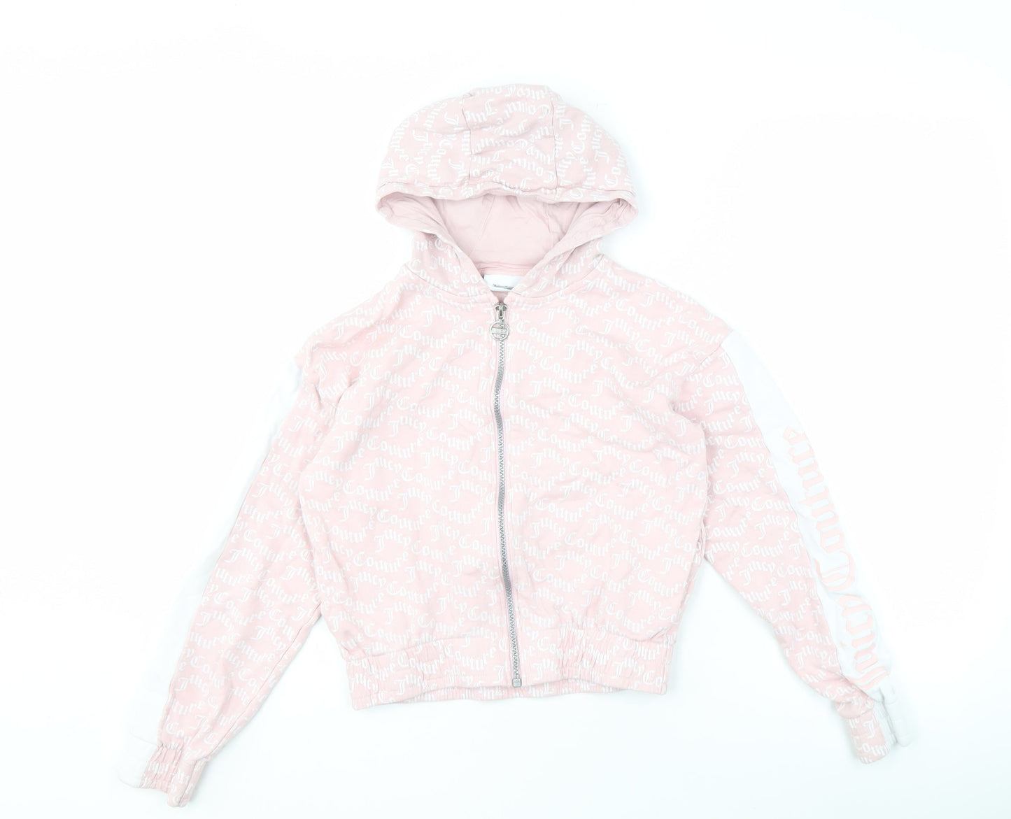 Juicy Couture Girls Pink Full Zip Hoodie 10-11 Years