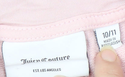 Juicy Couture Girls Pink Full Zip Hoodie 10-11 Years