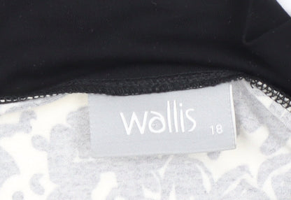 Womens UK Size 18 Wallis Multicoloured Basic Blouse