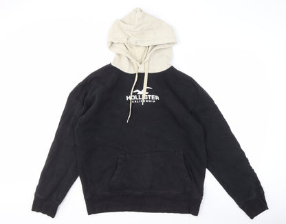 Mens UK Size M Hollister Black Pullover Hoodie