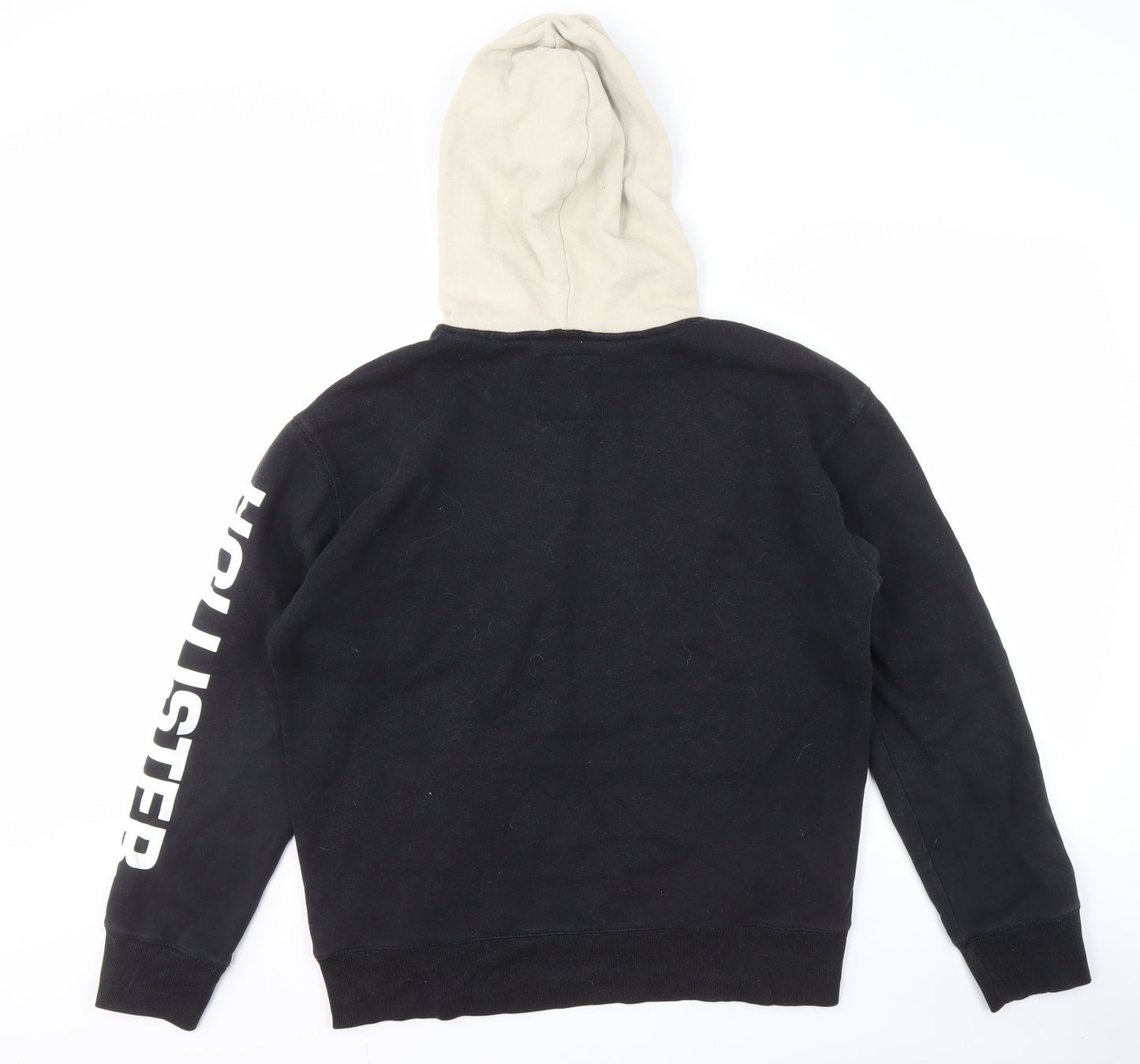 Mens UK Size M Hollister Black Pullover Hoodie