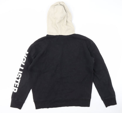 Mens UK Size M Hollister Black Pullover Hoodie