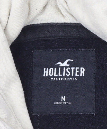 Mens UK Size M Hollister Black Pullover Hoodie