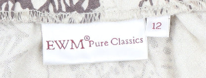 EWM Pure Classics Women's A-Line Floral Skirt