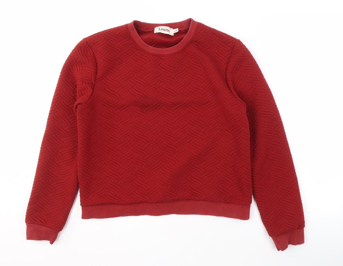 Louche Women's Red Pullover Sweatshirt Size 12