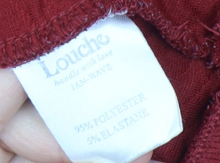 Louche Women's Red Pullover Sweatshirt Size 12
