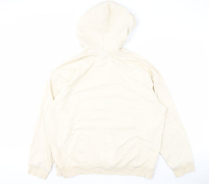 Mens UK Size L Levi's Beige Pullover Hoodie