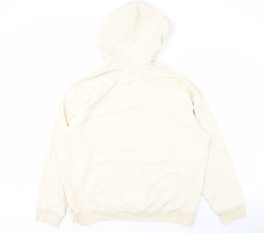Mens UK Size L Levi's Beige Pullover Hoodie