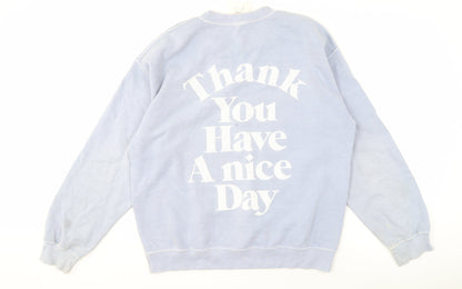 Urban Outfitters Unisex Blue Pullover Sweatshirt S