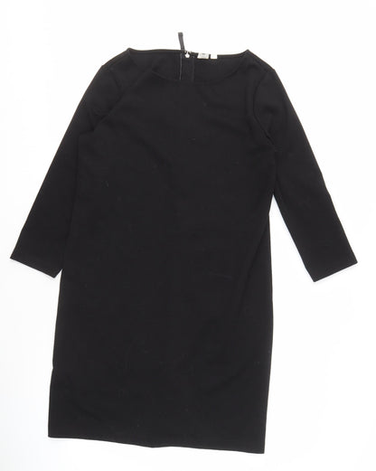 GAP Women's Black Sheath Dress M Workwear 3/4 Sleeve
