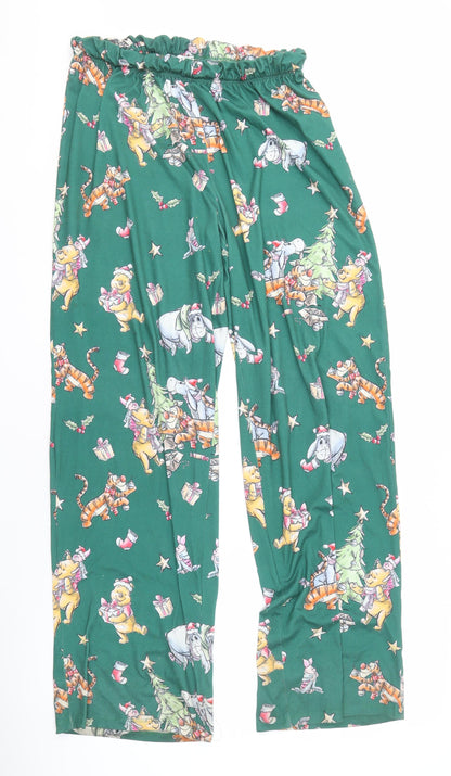 Disney Women's Green S Lounge Pants Xmas Winnie Pooh