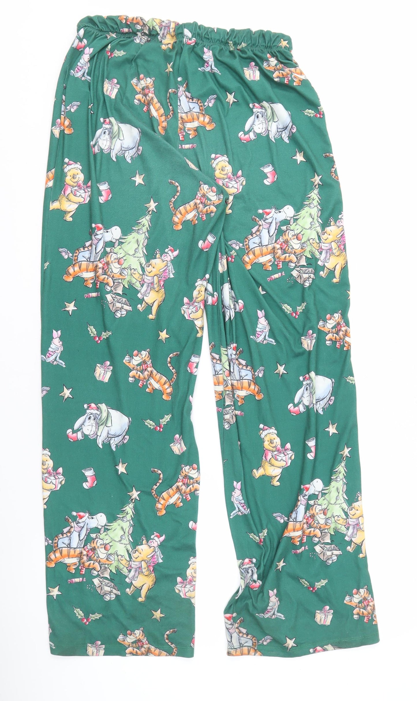 Disney Women's Green S Lounge Pants Xmas Winnie Pooh