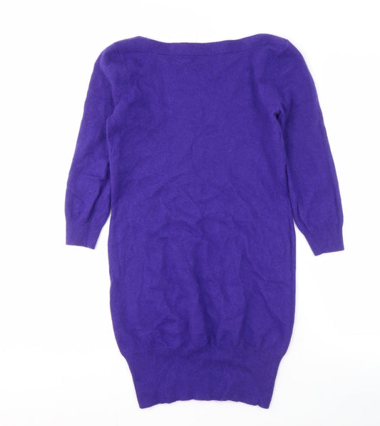 Womens UK Size 10 Marks and Spencer Purple Pullover Jumper
