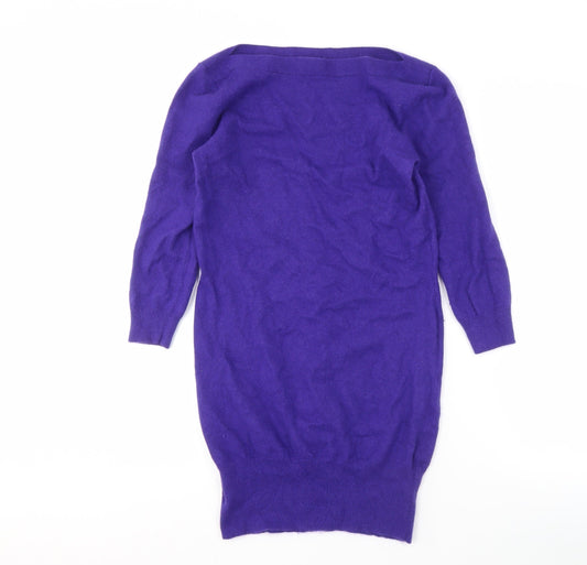 Womens UK Size 10 Marks and Spencer Purple Pullover Jumper