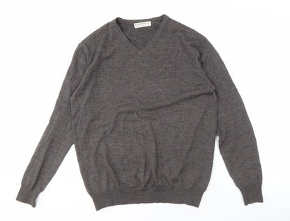 Kustom Kit Men's Grey V-Neck Pullover Jumper M