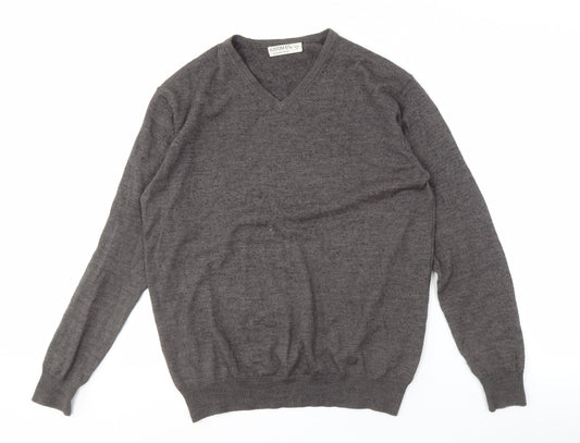 Kustom Kit Men's Grey V-Neck Pullover Jumper M