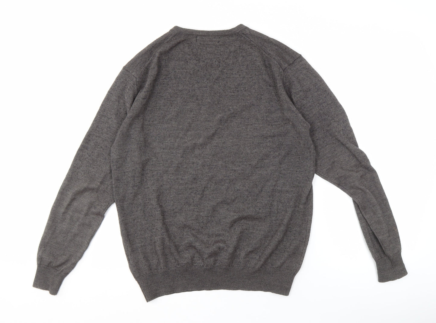 Kustom Kit Men's Grey V-Neck Pullover Jumper M
