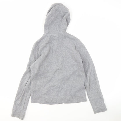 Nike Boys Grey Hoodie L Full Zip Colourblock
