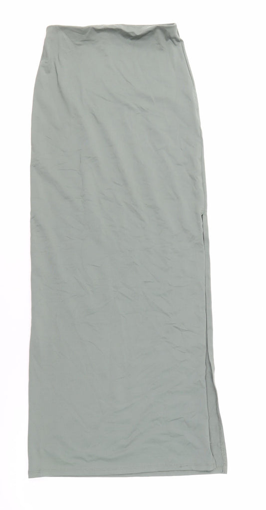 Bershka Women's XS Green Pencil Skirt