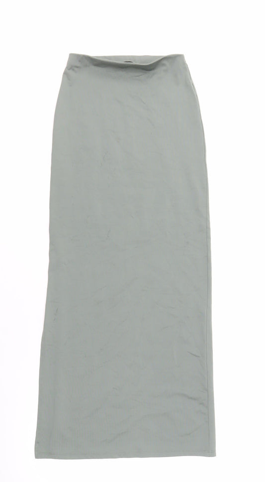 Bershka Women's XS Green Pencil Skirt