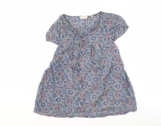 Womens UK Size 10 Fat Face Multicoloured Basic T-Shirt