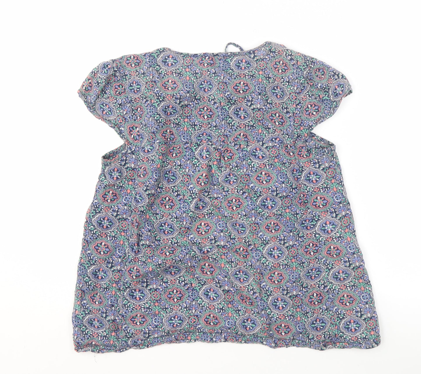 Womens UK Size 10 Fat Face Multicoloured Basic T-Shirt