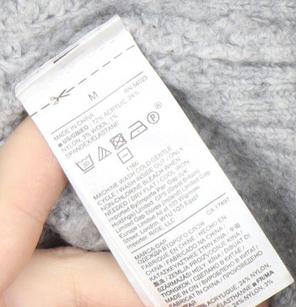 GAP High Neck Grey Jumper - M, Women's Fashion