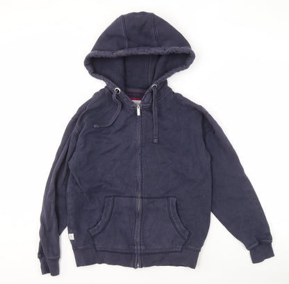 Mens UK Size S FatFace Blue Full Zip Hoodie