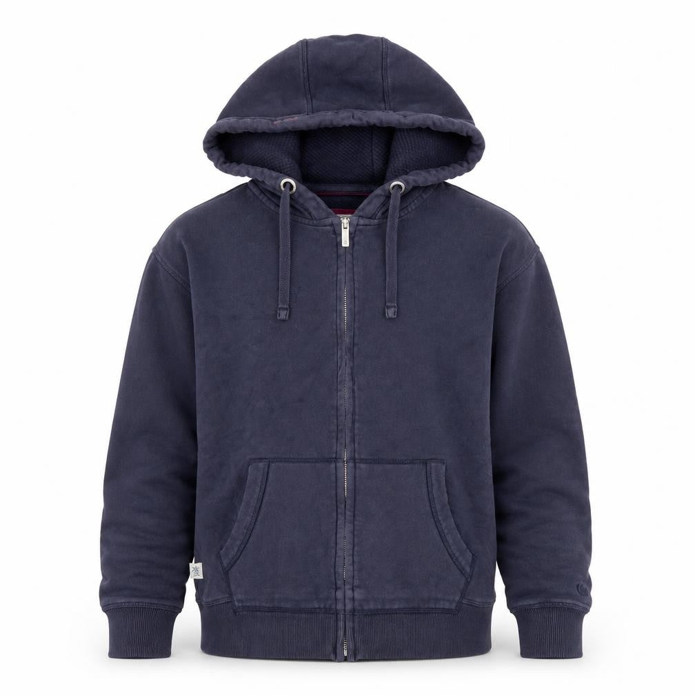 Mens UK Size S FatFace Blue Full Zip Hoodie