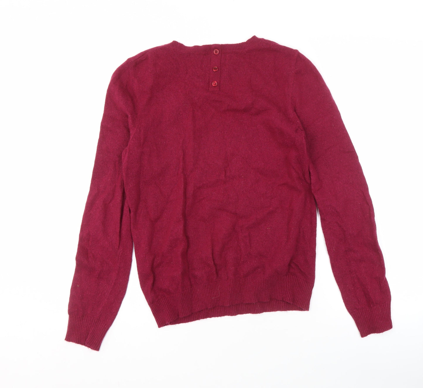 Womens UK Size L Paraphrase Red Pullover Jumper