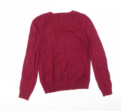 Womens UK Size L Paraphrase Red Pullover Jumper