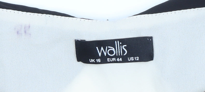 Womens UK Size 16 Wallis Multicoloured Tunic Blouse