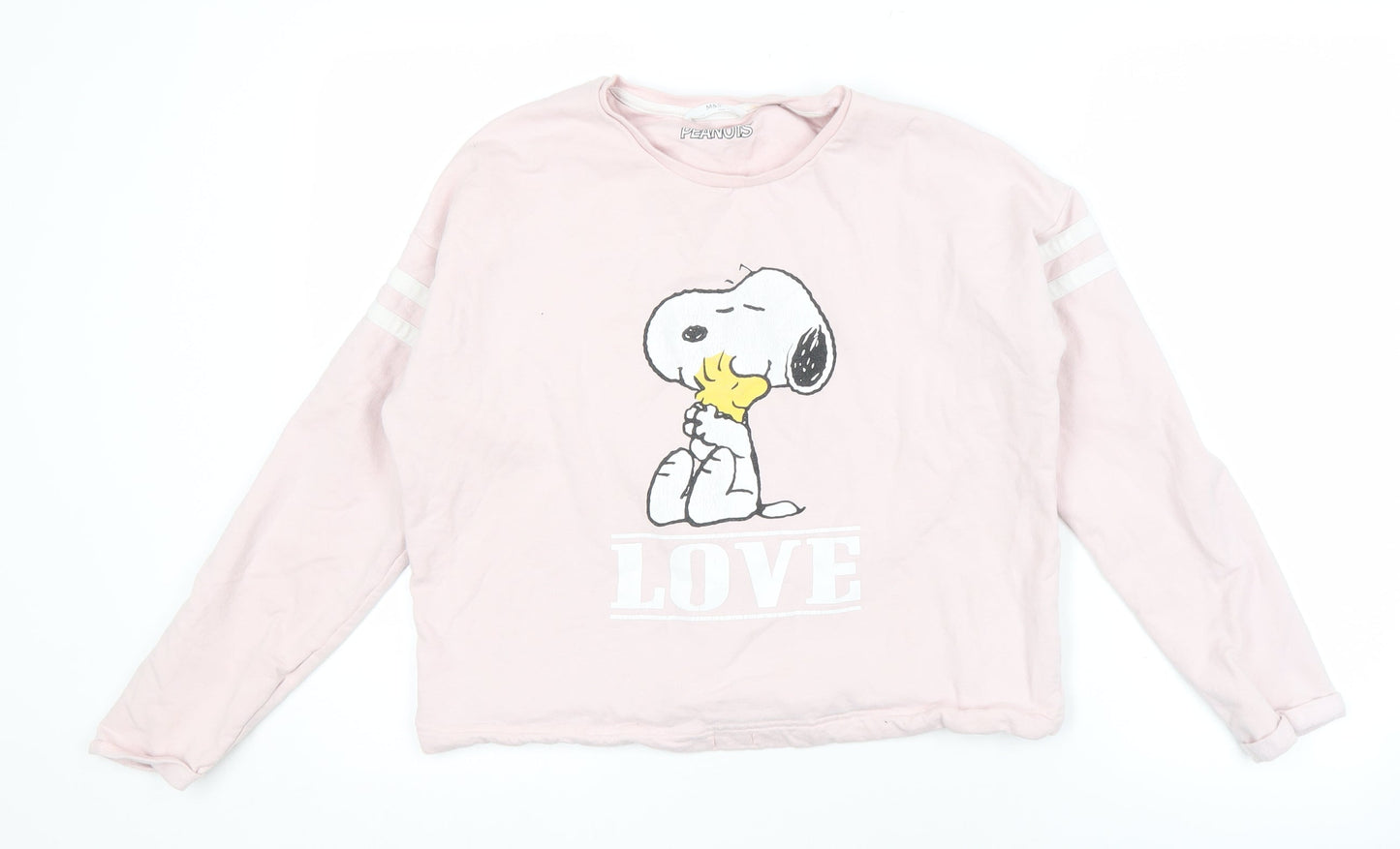 Marks and Spencer Girls Pink Graphic Cotton Sweatshirt, Size 12-13