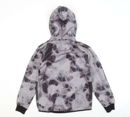 DFND Boys Grey Pullover Hoodie with Logo, Long Sleeve, 11-12 Yrs