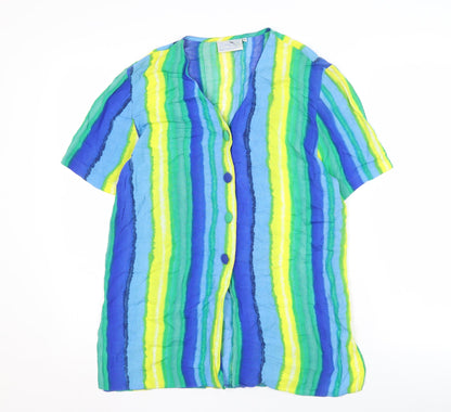 The Edinburgh Collection Women's Multicoloured Blouse Size 10