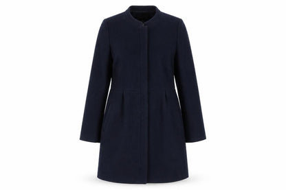 Womens UK Size S Mango Blue Overcoat
