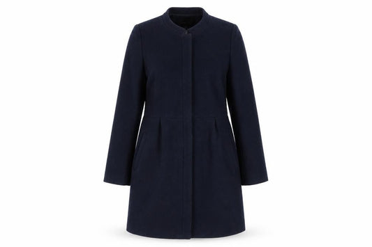 Womens UK Size S Mango Blue Overcoat