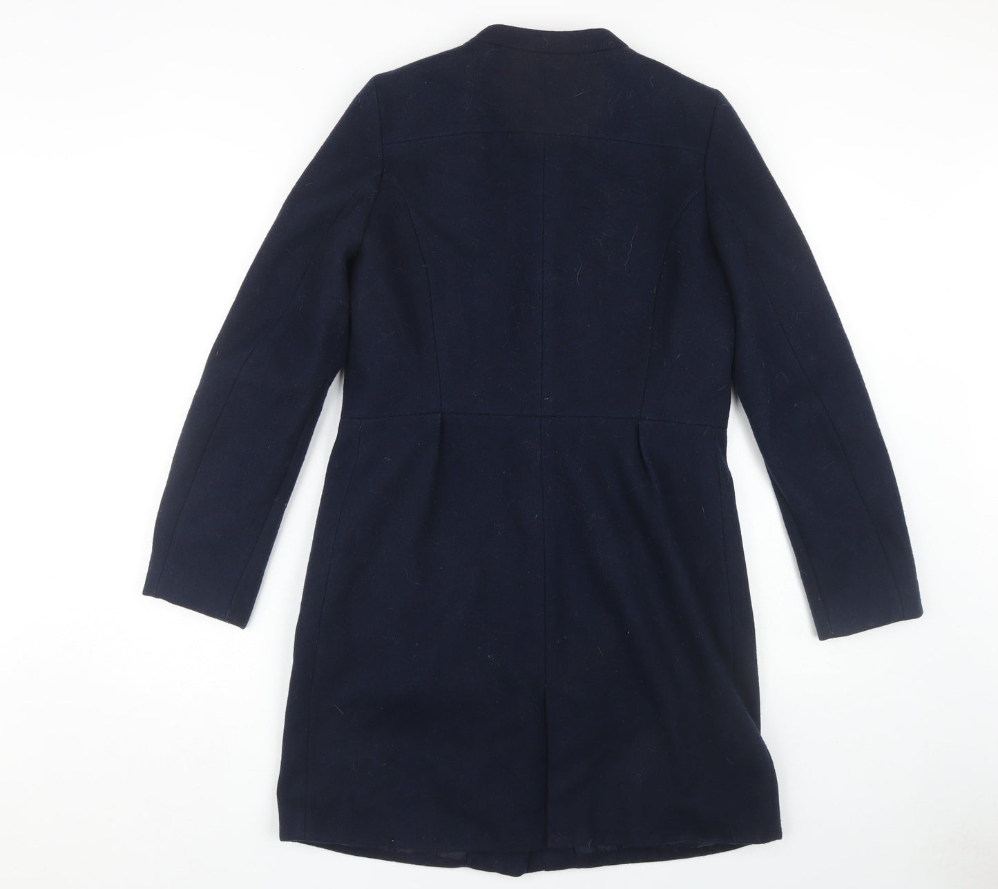 Womens UK Size S Mango Blue Overcoat