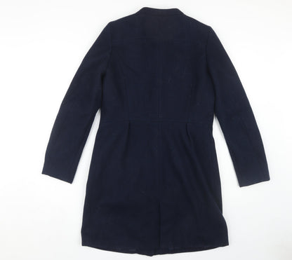 Womens UK Size S Mango Blue Overcoat