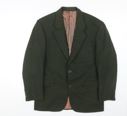 Mens UK Size 38 Debenhams Regular Green Suit Jacket