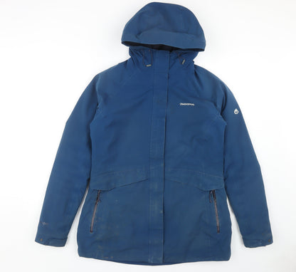 Womens UK Size 12 Craghoppers Blue Rain Coat