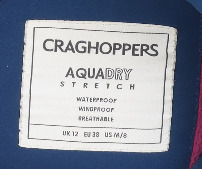 Womens UK Size 12 Craghoppers Blue Rain Coat