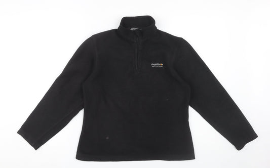 Regatta Women's Black Fleece Pullover Sweatshirt Size 10