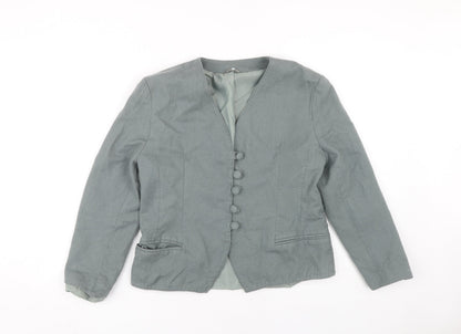 Lorraine Cheal Women’s Grey Wool Blazer Size 14