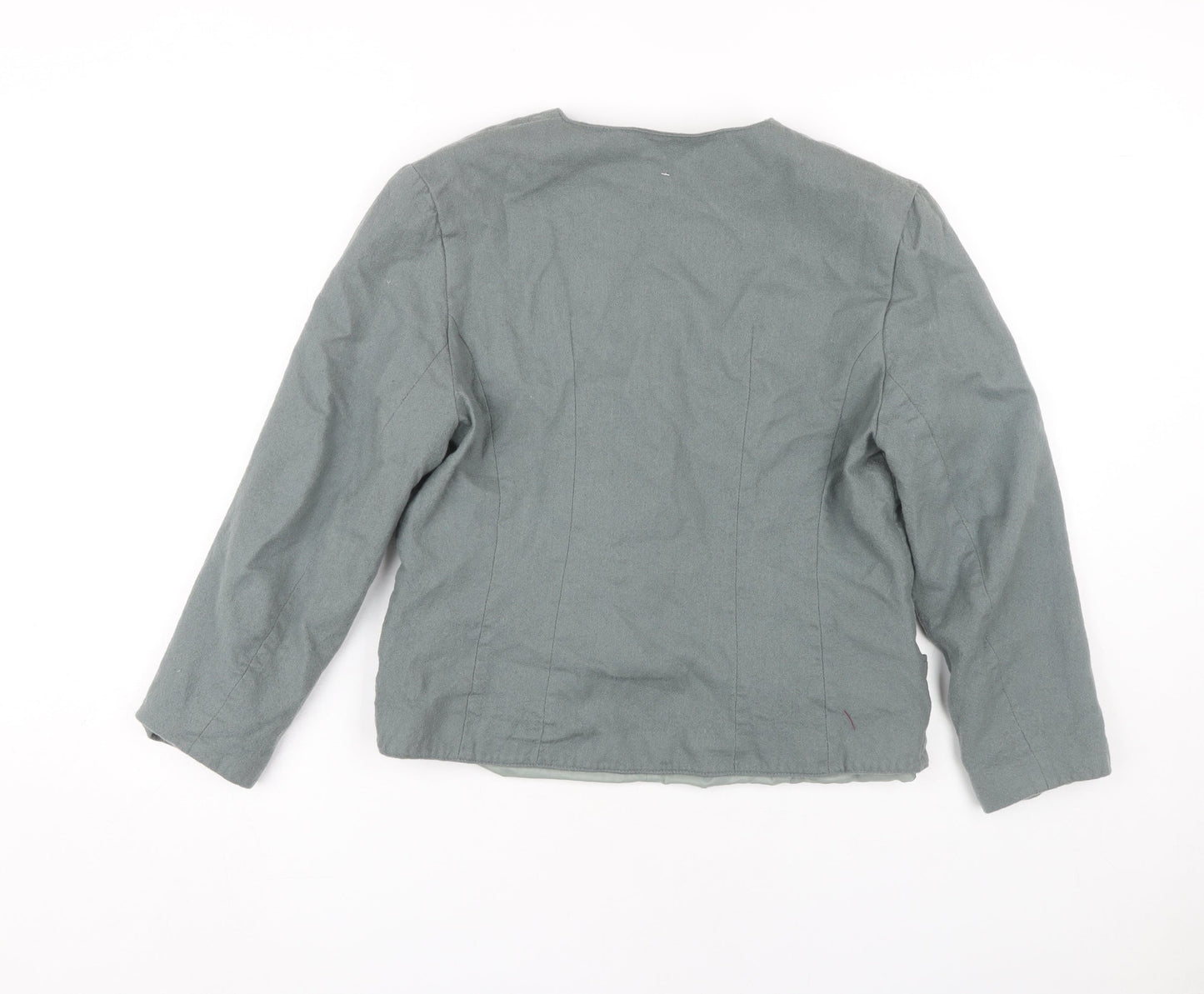 Lorraine Cheal Women’s Grey Wool Blazer Size 14