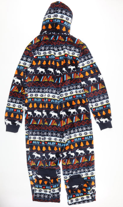 Aldi Unisex Adults Multicoloured Onesie Size S