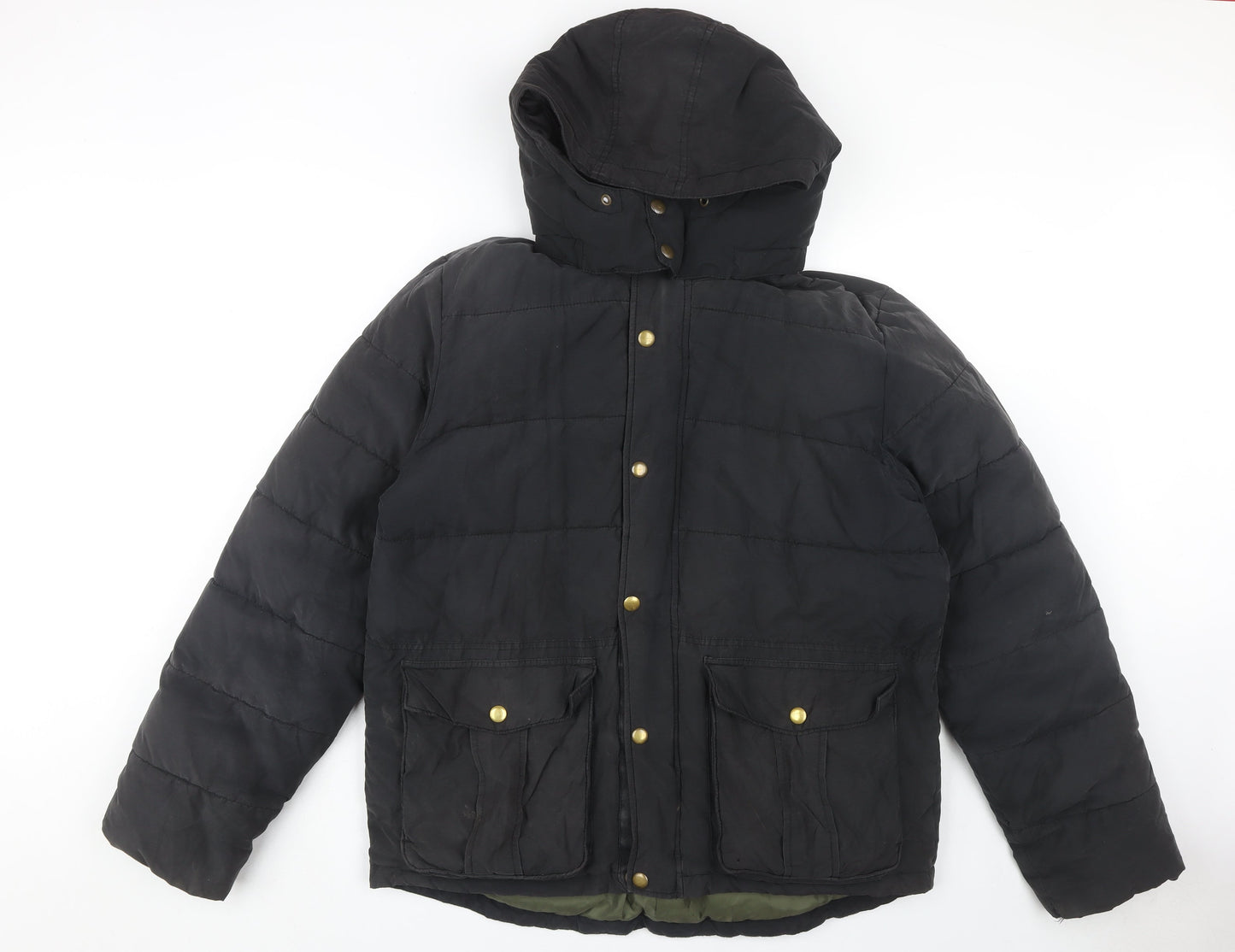 Mens UK Size L Gap Black Puffer Jacket