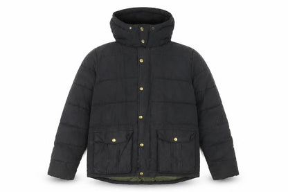 Gap Men's Black Puffer Jacket L Hooded Casual